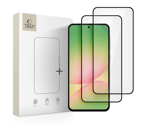 TECH-PROTECT Glass Fit+ 2-Pack do Samsung Galaxy A36 / Galaxy A56 Black - 1325504 - zdjęcie